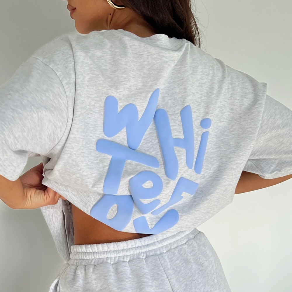 White Fox The New Standard Oversized Tee Grey Marle